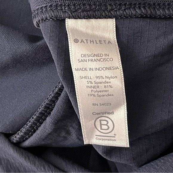 Athleta Crest Skort 16 Navy Ripstop High Rise Elastic Waist Pull On Stretch - Picture 8 of 8